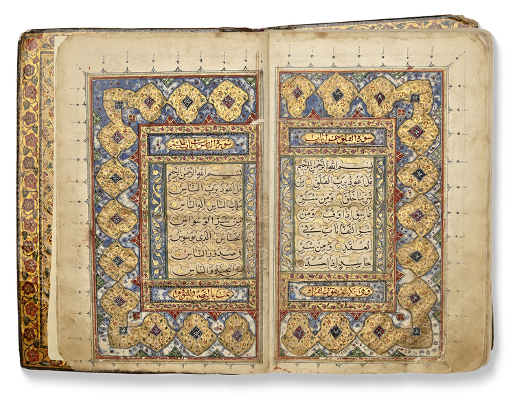 AN ILLUMINATED QAJAR QURAN, PERSIA, 18TH CENTURY