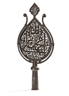 AN INDO-PERSIAN QAJAR PIERCED STEEL ALAM, 19TH CENTURY