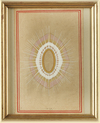 INDIAN TĀNTRIKA RADIANCE MANDALA WITH GOLDEN YONI MOTIF
