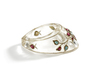 A MUGHAL ROCK CRYSTAL GEM SET ARCHERS RING, INDIA, 19TH CENTURY