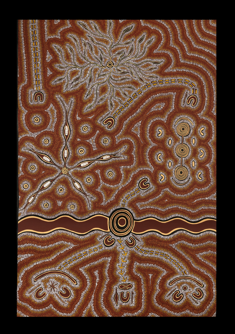 LORETTA EGAN (1964-) AUSTRALIA ABORIGINAL PAINTING