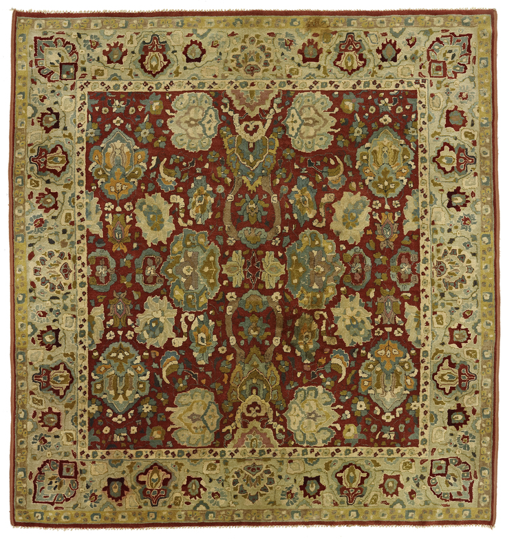 TUFTED DEEP-PILE GERMAN ARTS AND CRAFTS CARPET, AROUND 1930 OR EARLIER