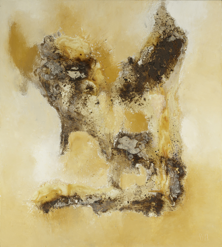 BERNIE AUTSEMA (1940), ABSTRACT COMPOSITION, MIXED MEDIA ON CANVAS
