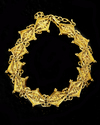 AN INDIAN 14 CARAT GOLD FILIGREE BRACELET
