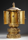A FINE JAPANESE LACQUERED ALTAR SHRINE WITH EMBRACING KANGITEN, 19TH CENTURY