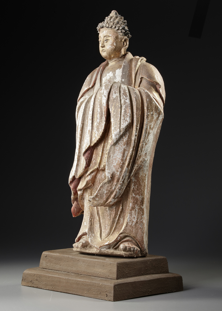 A CHINESE BODHISATTVA FIGURE, YUAN–MING DYNASTY (1279–1644)