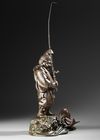 A LARGE JAPANESE BRONZE OKIMONO OF EBISU, TAISHO PERIOD (1912–1926)