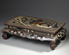 A JAPANESE LACQUER TABLE WITH MOTHER-OF-PEARL INLAY, MEIJI PERIOD (1868-1912)