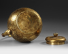 A JAPANESE BRASS TEAKETTLE, MEIJI PERIOD (1868-1912)