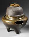 A JAPANESE CHAGAMA COMPLETE TEA CEREMONY SET, MEIJI PERIOD (1868-1912)