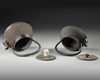 A PAIR OF JAPANESE TETSUBIN CAST IRON TEA KETTLES, 20TH CENTURY