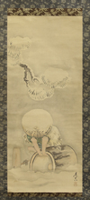 SHIBATA ZESHIN, FARMER IN SNOW, MEIJI PERIOD,1868-1912