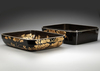 A JAPANESE KORIN-STYLE LACQUER RYOSHIBAKO, EARLY 20TH CENTURY