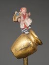 KO-UMA-JIRUSHI 馬印 WITH DANCING SHÔJÔ, JAPAN, EARLY MEIJI PERIOD (SECOND HALF 19TH CENTURY)