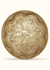 A QAJAR BRASS ENGRAVED TRAY, PERSIA, 19TH CENTURY