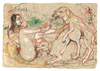 A GROUP OF EIGHT EROTIC DRAWINGS INDIA, KOTA, CIRCA 19TH CENTURY