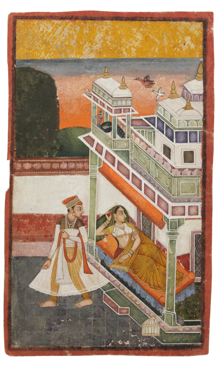 AN ILLUSTRATION TO A RAGAMALA SERIES BUNDI, NORTH INDIA, CIRCA 18TH CENTURY