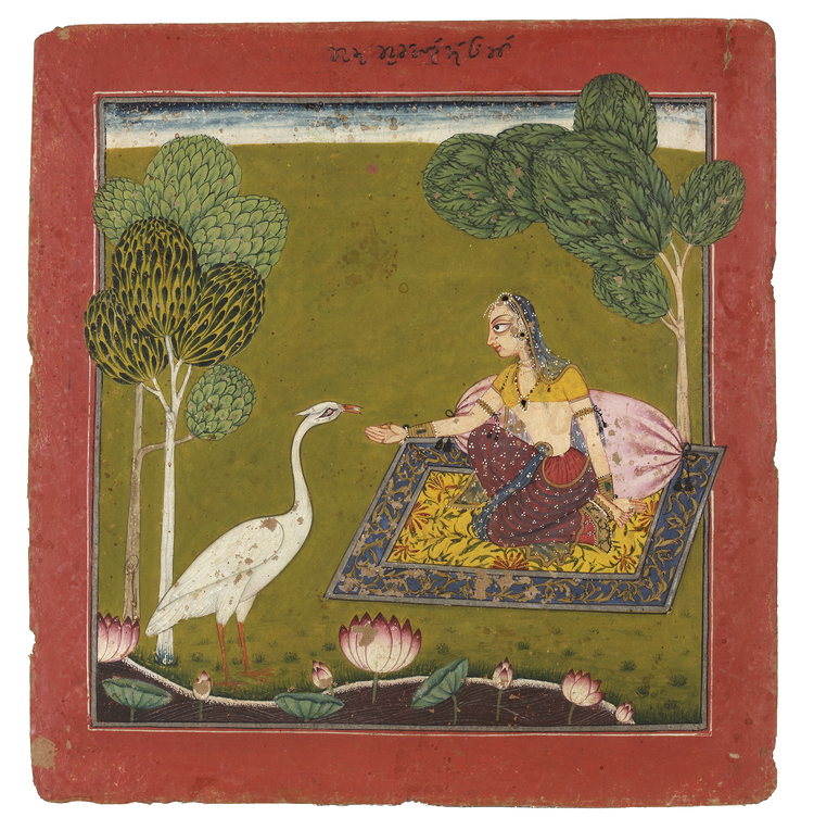 AN ILLUSTRATION TO A RAGAMALA SERIES BASOHLI, NORTH INDIA, CIRCA 1680
