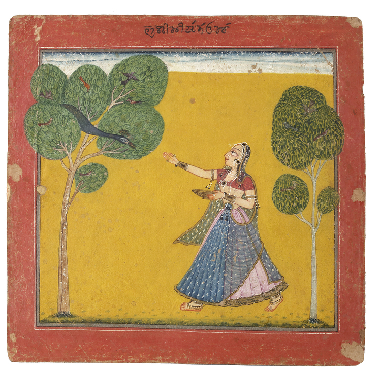 AN ILLUSTRATION TO A RAGAMALA SERIES  BASOHLI, NORTH INDIA, CIRCA 1680
