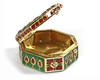 A HEXAGONAL GOLD GEMSET QURAN CASE PENDANT, LUCKNOW OR DECCAN, 19TH CENTURY
