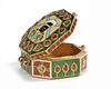 A HEXAGONAL GOLD GEMSET QURAN CASE PENDANT, LUCKNOW OR DECCAN, 19TH CENTURY