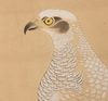 A LARGE JAPANESE SIX-PANEL SCREEN WITH HAWKS, LATE EDO PERIOD (FIRST HALF 19TH CENTURY)