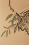 A LARGE JAPANESE SIX-PANEL SCREEN WITH HAWKS, LATE EDO PERIOD (FIRST HALF 19TH CENTURY)