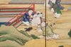 A JAPANESE MID-SIZE SIX PANEL BYÔBU WITH “ONE HUNDRED BOYS AT PLAY", EARLY MEIJI PERIOD (SECOND HALF 19TH CENTURY)
