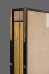 A TALL JAPANESE SIX PANEL BYÔBU WITH WEEPING APRICOT TREE 枝垂れ梅, BAKUMATSU PERIOD (1853-1867)