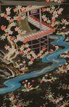 A JAPANESE SIX PANEL BYÔBU 屏風 EMBROIDERED WITH TAGASODE 誰袖 (“WHOSE SLEEVES?”), LATE MEIJI PERIOD, EARLY TAISHO PERIOD