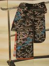 A JAPANESE SIX PANEL BYÔBU 屏風 EMBROIDERED WITH TAGASODE 誰袖 (“WHOSE SLEEVES?”), LATE MEIJI PERIOD, EARLY TAISHO PERIOD