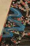 A JAPANESE SIX PANEL BYÔBU 屏風 EMBROIDERED WITH TAGASODE 誰袖 (“WHOSE SLEEVES?”), LATE MEIJI PERIOD, EARLY TAISHO PERIOD