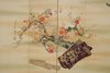 A JAPANESE SIX PANEL BYÔBU 屏風 EMBROIDERED WITH TAGASODE 誰袖 (“WHOSE SLEEVES?”), LATE MEIJI PERIOD, EARLY TAISHO PERIOD