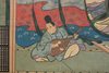 A JAPANESE MID-SIZE SIX -PANEL BYÔBU, PAINTING ON GOLDLEAF, MEIJI PERIOD (1868-1912)