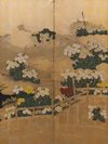 A JAPANESE SIX-PANEL RINPA SCHOOL STYLE JAPANESE  BYÔBU, LATE EDO PERIOD, (FIRST HALF 19TH CENTURY)