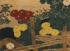 A JAPANESE SIX-PANEL RINPA SCHOOL STYLE JAPANESE  BYÔBU, LATE EDO PERIOD, (FIRST HALF 19TH CENTURY)