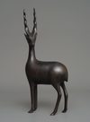 A JAPANESE ART DECO-STYLE ANTILOPE, SHOWA PERIOD (1926-1989)
