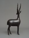 A JAPANESE ART DECO-STYLE ANTILOPE, SHOWA PERIOD (1926-1989)