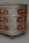 A LARGE JAPANESE 4-TIERED MOTHER OF PEARL INLAID LACQUER JÛBAKO, 18TH CENTURY (EDO PERIOD) OR LATER