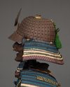 A BLACK LACQUERED JAPANESE SUIT OF ARMOUR, LATE EDO PERIOD (FIRST HALF 19TH CENTURY)