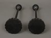TWO STYLISH JAPANESE TEMPLE CANDLESTICK, 19TH CENTURY