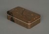 A SILVER JAPANESE TEBAKO 手箱 (PERSONAL ACCESSORIES BOX) WITH APRICOT TREE, EARLY SHOWA PERIOD