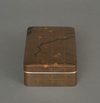 A SILVER JAPANESE TEBAKO 手箱 (PERSONAL ACCESSORIES BOX) WITH APRICOT TREE, EARLY SHOWA PERIOD