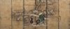 A TALL JAPANESE SCREEN DEPICTING A WINTER SCENE, LATE EDO PERIOD (FIRST HALF 19TH CENTURY)