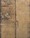 A TALL JAPANESE SCREEN DEPICTING A WINTER SCENE, LATE EDO PERIOD (FIRST HALF 19TH CENTURY)