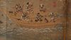 A MID SIZE JAPANESE SCREEN DEPICTING A SAMURAI BATTLE,  EDO PERIOD, 18TH CENTURY
