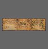 A MID SIZE JAPANESE SCREEN DEPICTING A SAMURAI BATTLE, EDO PERIOD, 18TH CENTURY