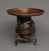 A JAPANESE BRONZE FLOWER VASE, SHOWA PERIOD (1926-1989)