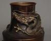A JAPANESE BRONZE FLOWER VASE, SHOWA PERIOD (1926-1989)