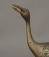 TWO JAPANESE BRONZE CRANES, TAISHO PERIOD (1912-1926)